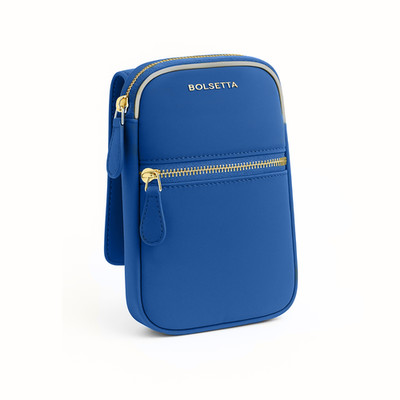 Bolsetta Magnetic Zippered Hip Pouch - Beltless Handbag + RFID Protection - BLUE