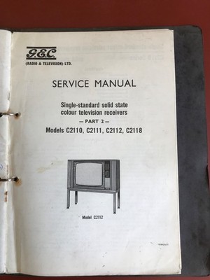 GEC C2110, C2111, C2112, C2118, C2147, C2148, C2149 Service Manuals, Teil 1 & 2.