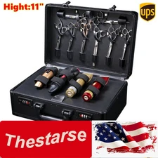 Barber Stylist Suitcase, Carrying Case For Clippers Trimmers Scissors Tool Box