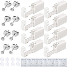 Ear Piercing Kit with Self Piercing Gun, Earrings Stud, Alcohol Pads, and Clear