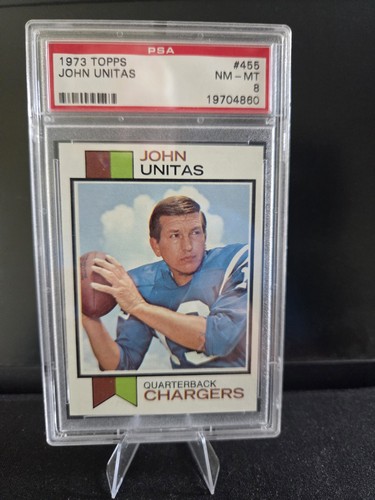 1973 Topps Johnny Unitas PSA 9 Colts/ Chargers