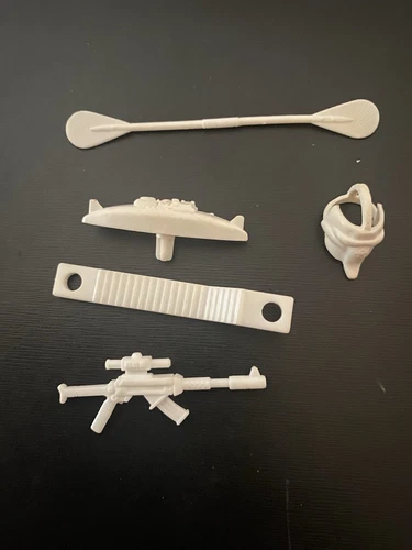 vintage gi joe stalker v2 gun helmet paddle accessories only