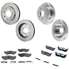 Brake Disc and Pad Kit For 2001-2003 Ford F-150 98-99 Ford F-250 Front and Rear