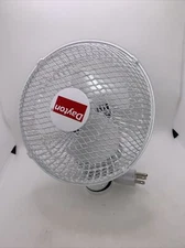 EUC Dayton 410C95 6"  Clip on Fan. 2 Speeds, 120Vac, White. Used A Few Days