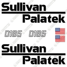 Fits Sullivan Palatek 185 Decal Kit Air Compressor Replacement Decal - 3M Vinyl!