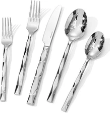 Silverware Set, Luxury 20 Piece Flatware Set,18/10 Stainless Steel Cutlery Set