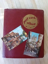 Vintage Postcard Album 1950's England, Holland, Germany 116 Postcards