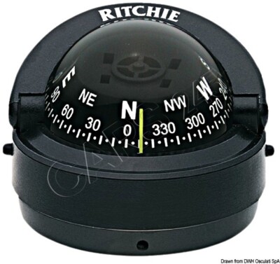 Ritchie Compass, Exterior Explorer 2 Inch 3/4 Black/Black