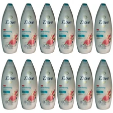 Pack of (12) New Dove Go Fresh, Body Wash, Blue Fig & Orange Blossom, 22 fl oz