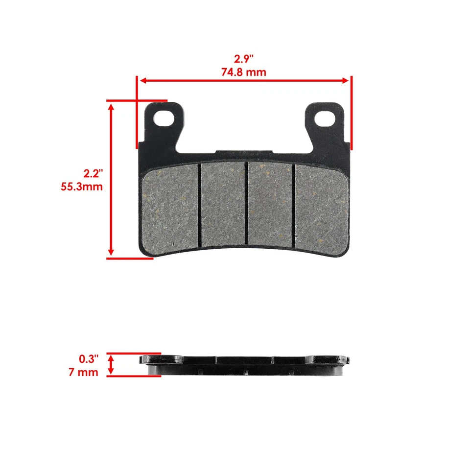 Pastillas de freno delanteras traseras para Honda CBR600F4 Super Sport 600 1999 2000 Foto 2 de 4