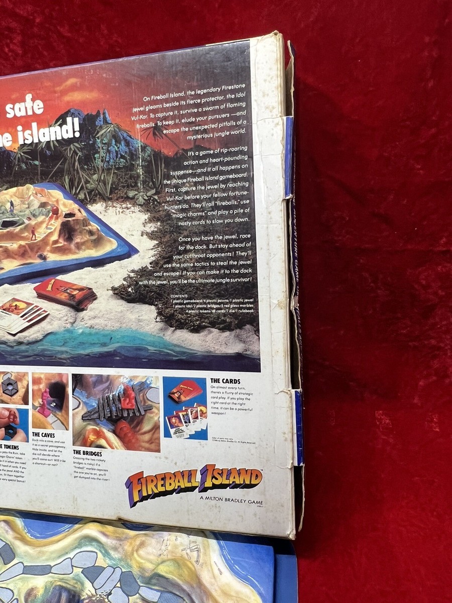 Vintage Fireball Island Board Game, 95% Complete