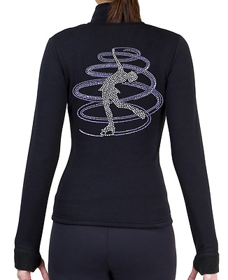 Figure Skating Polartec Fleece Jacket Rhinestone JR257 Light Purple