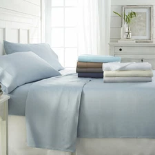 Premium Bamboo 4 Piece Sheet Set, 2200 Series, Silky Soft & Cooling - No Wrinkle