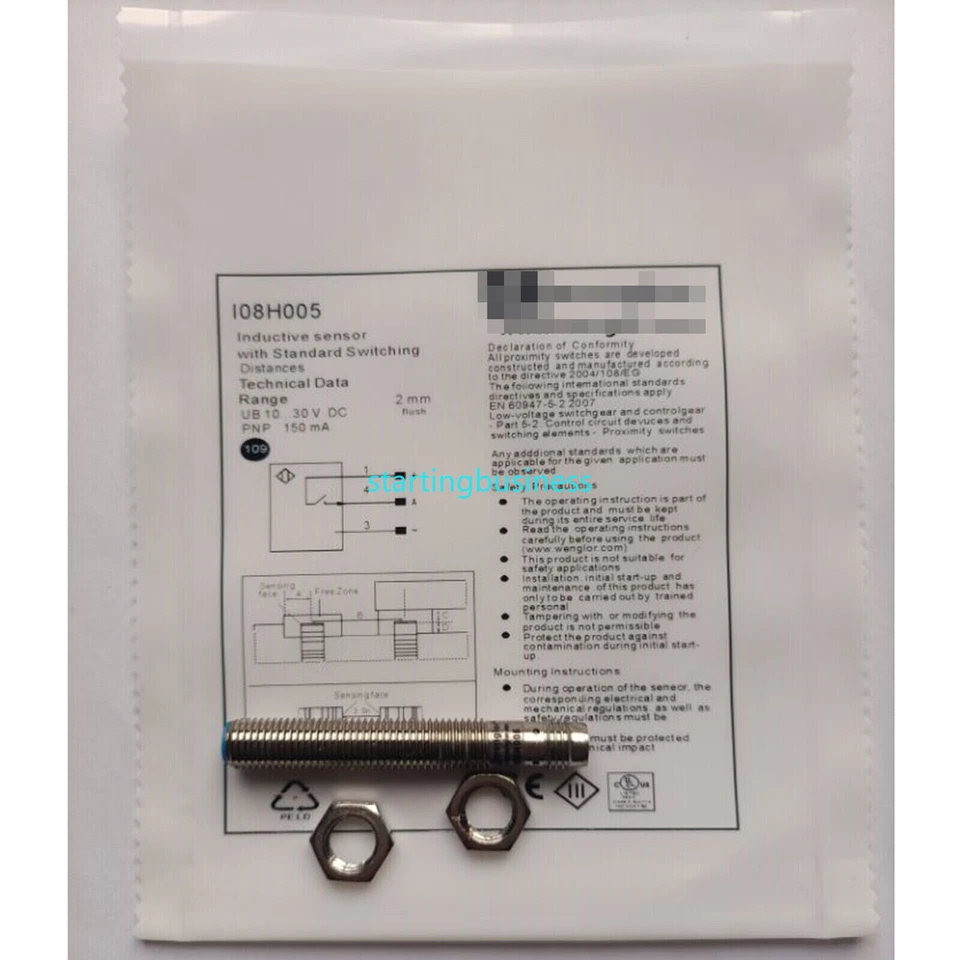 MARKENLOS 1pcs For Wenglor Proximity Switch Sensor I08H005 PNP New