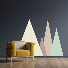 Geometric wall decal, triangle wall decal, nursery wall decal, boho wall decal
