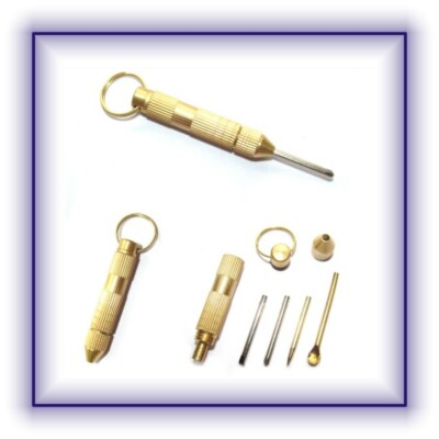 Schraubendreher Schraubenzieher Dorn Schlüsselanhänger Multi Tool Brillen 4 in 1