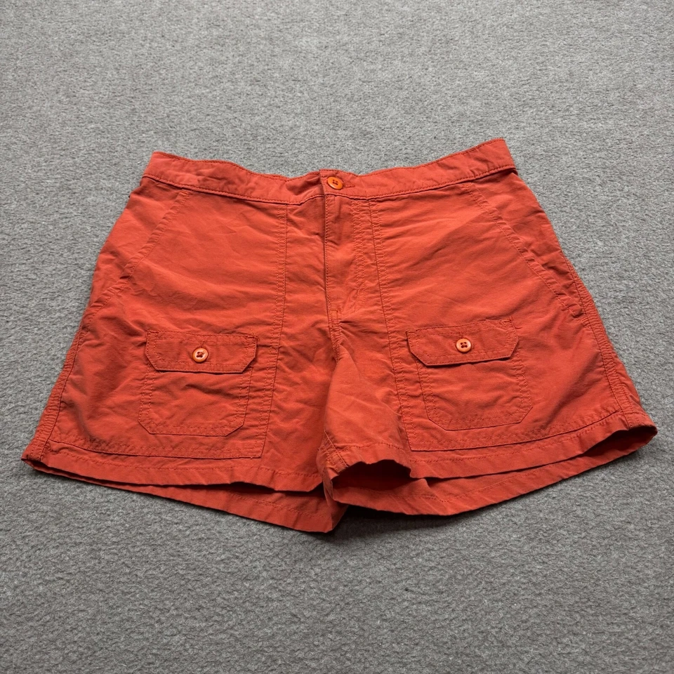 Polo Jeans Co. Shorts Womens 8 Orange Cargo Pockets Dunne Vintage Y2K Ladies PRL - Image 3 of 4