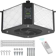 ABESTORM 360° Intake Air Filte 1350 CFM Woodworking Hanging Air Purifier 1700 sq
