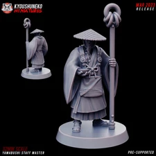 Yamabushi Staff Master - Kyoushuneko Miniatures Japanese Samurai Army Hero