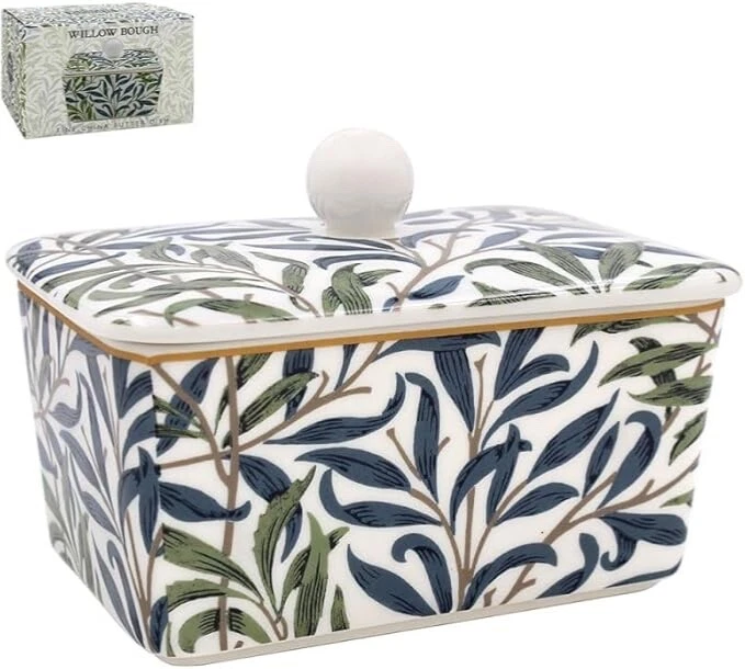 William Morris Ceramic Butter Dish with Lid - Willow Bough
Opens in a new window or tab
