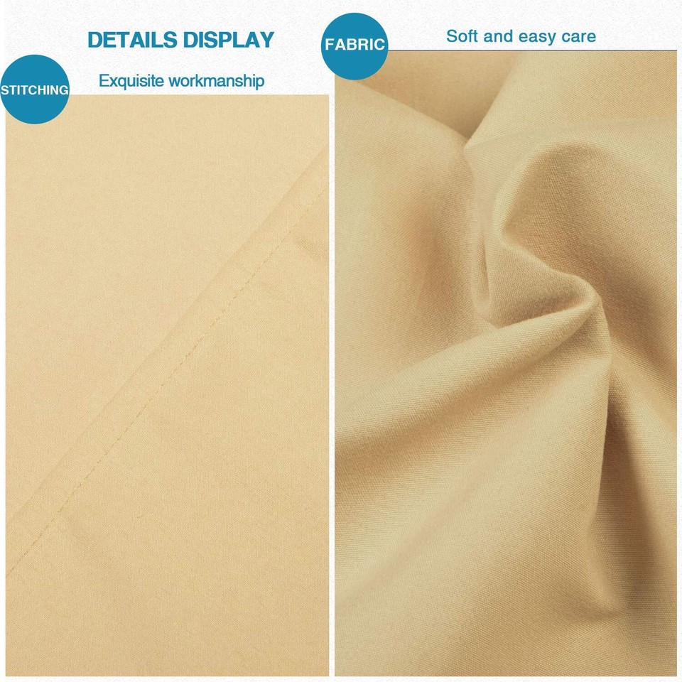 Microfiber European Pillow Shams Set of 2, Fade, Wrinkle and Shrinkage