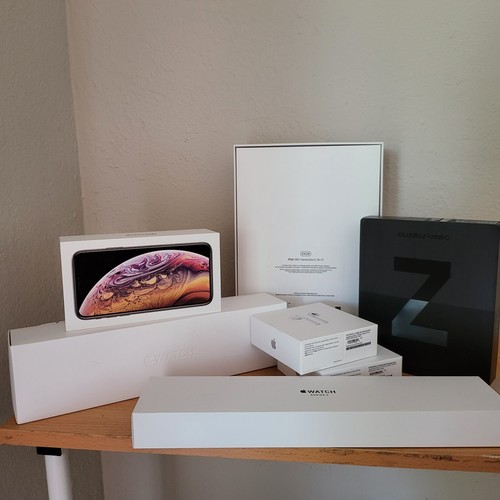 iPhone X, Apple Watch, Airpods, IPad 9th generation, Samsung Fold BOX ONLY  | eBay