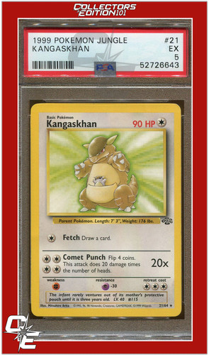 Kangaskhan (Unlimited) graded PSA 5 for sale on eBay