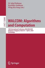 WALCOM: Algorithms and Computation: 14th International Conference, WALCOM 2020,