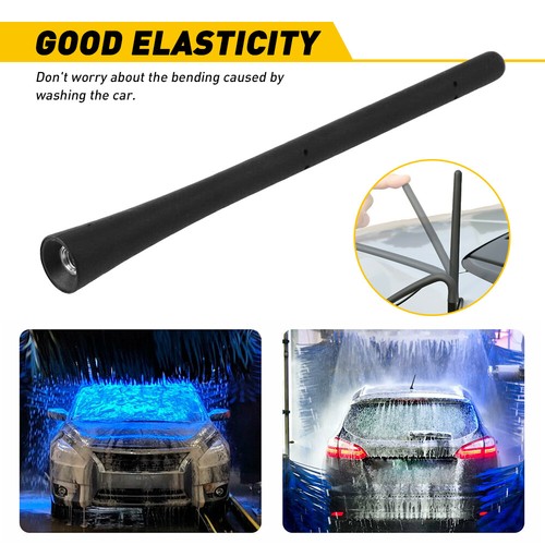 7" Short Black Antenna Mast Radio AM/FM for CHEVY SILVERADO 2006 2007-2022 New - Picture 4 of 11