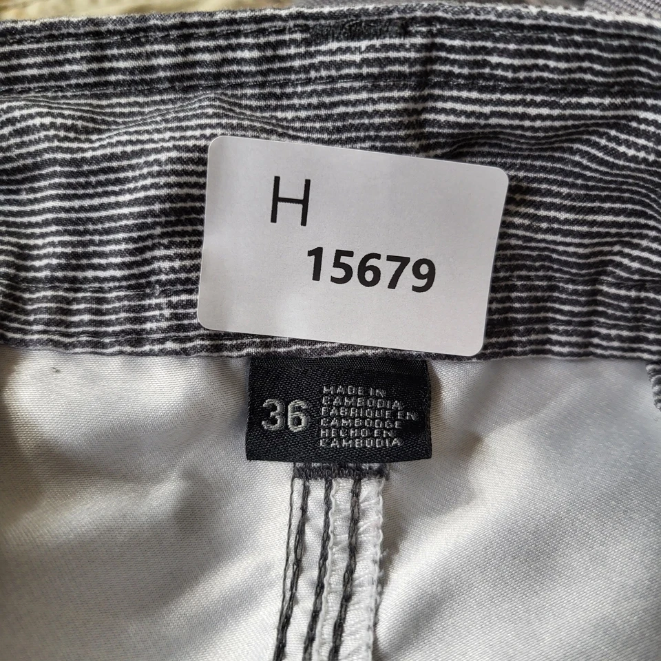 Pantalones Cortos O'Neill Hombre 36 Gris Híbrido Cordón Surf Playa Logo Rayas Foto 2 de 4