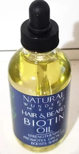 Natural Wunderz Menz Hair &Beard Biotin Oil StrengthensPromotes GrowthShine