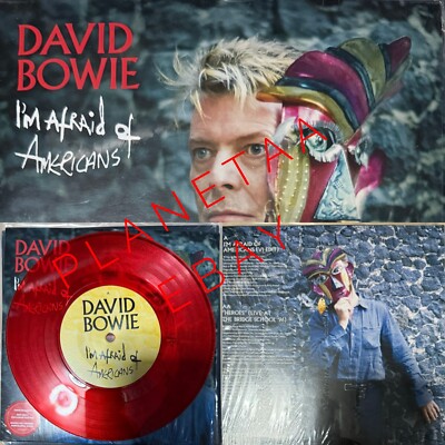 DAVID BOWIE IS I'M AFRAID OF AMERICANS 7'' RED Colored VINYL