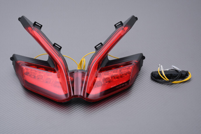 Feu stop LED Panigale 1299 clignotant intégré rouge remplace arrière encombrant
