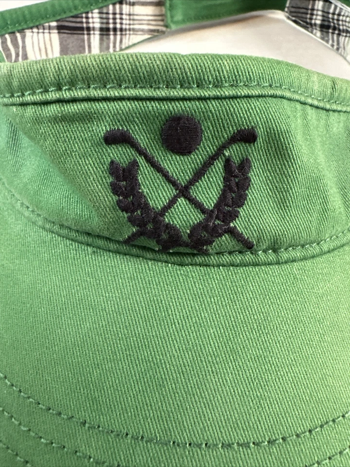 Gymboree Niños Verde Golf Temática Visera Sombrero Ajustable Talla Pequeña 5/6 Foto 3 de 4