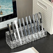 Water Ripple Acrylic Pen Rack Transparent Paintbrush Holder Brush Display Stand