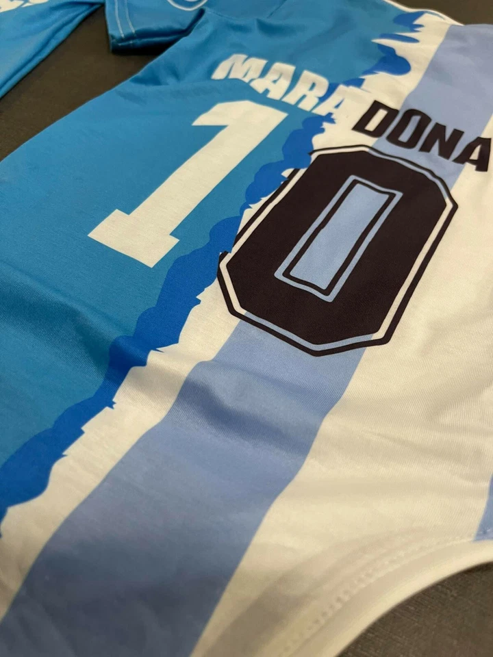 Body neonato Maradona Napoli argentina insieme tifosi bimbi diego armando cotone - Image 4 of 4