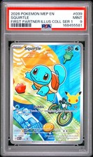 2026 POKEMON MEP FIRST PARTNER ILLUSTRATION COLLECTION #039 SQUIRTLE PSA 9