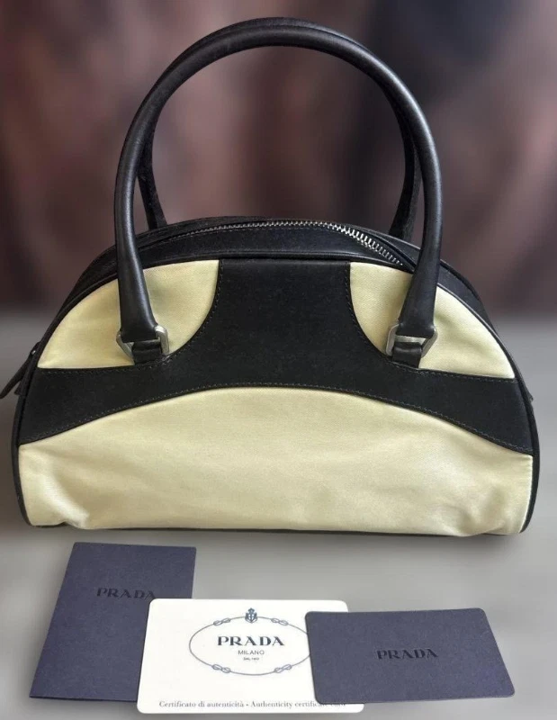PRADA Bowling Leather Bags & Handbags for Women for sale - eBay