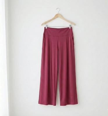 NWT Lululemon Align Palazzo Pant Size 14 Deep Berry Wide Leg High Rise Nulu 