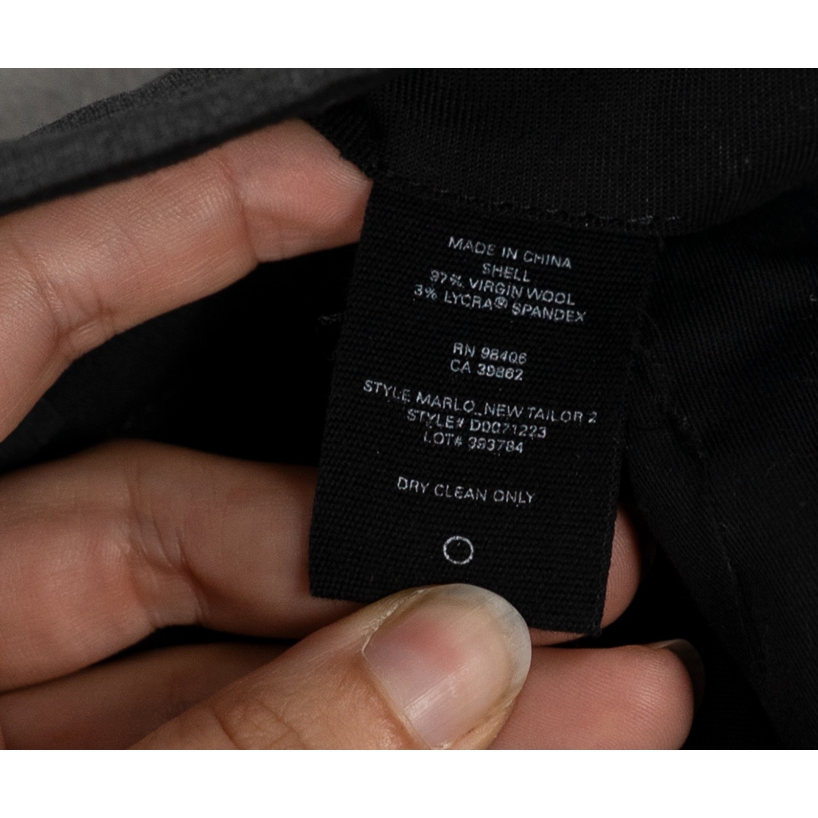 Theory Mens Marlo New Tailor 2 Slim Straight Virgin Wool Pants Charcoal Grey 33 image 4