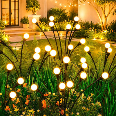 Solar Lights Outdoor(4 Pack,32 Leds), Solar Garden Lights, Outdoor Decorations,