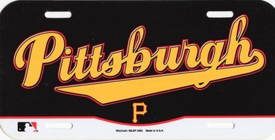 Pittsburgh Pirates MLB License Plate Tag *Officially Licensed by WinCraft