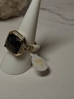 Bomb Party Ring Size 7 RG76420 “Midnight’s Mirage” LC Black Ice Crystal on Gold — photo 2