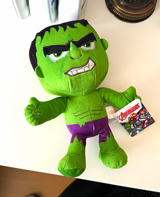 Marvel Avengers Hulk Stoff- & Plüschtier Plüschfigur, Grün/Lila/Schwarz