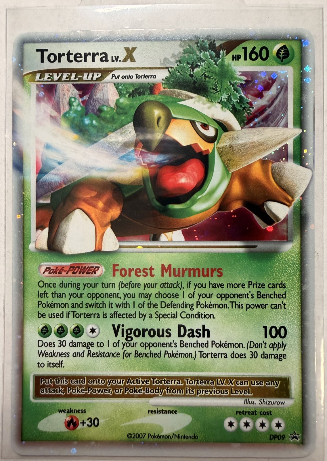 Pokémon TCG Torterra LV.X Holo Rare Card Diamond & Pearl DP09 Promo