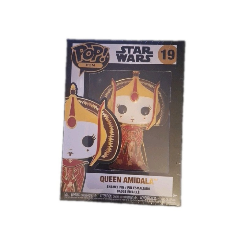 Funko POP! Pins Star Wars QUEEN AMIDALA 4" Collectible Enamel Pin #19