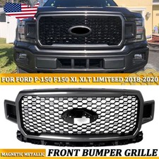 Magnetic Metallic Front Radiator Grille Fits 2018 2019 2020 Ford F-150 F150 Xl Magnetic Metallic Front Radiator Grille Fits 2018 2019 2020 Ford F-150 F150 Xl
