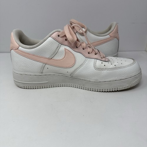 Women's Nike Air Force 1 '07 Size 9 White / Pink 315115-167 - Picture 6 of 9