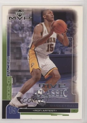 2002-03 Upper Deck MVP MVP Classic Metta World Peace Ron Artest #70 05dl