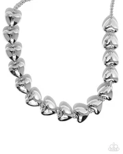 Paparazzi HELLO HEARTSTRINGS silver necklace